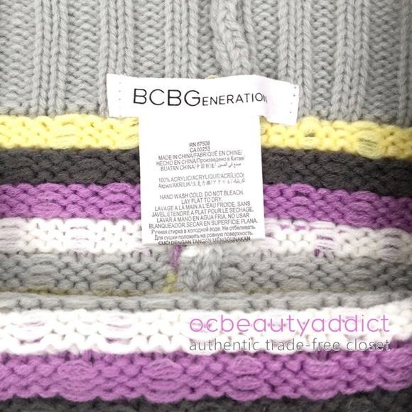 BCBGeneration Crochet Cowl Neck Infinity Scarf - Picture 5 of 5